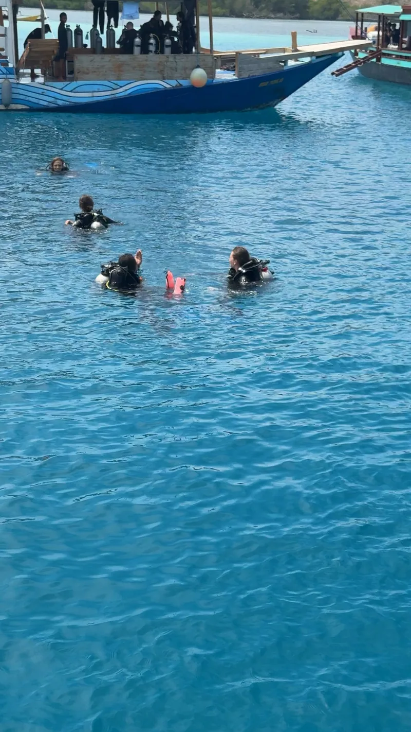 Mise à l'eau depuis le bateau