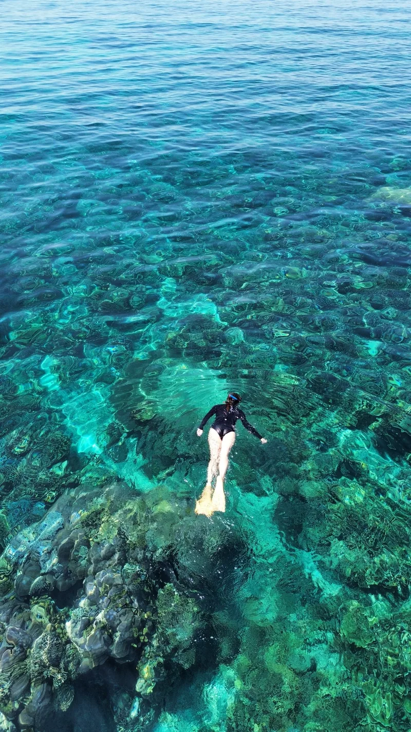 Snorkeling vu du ciel